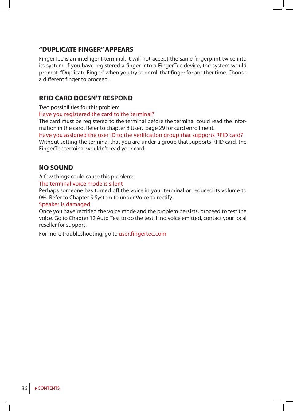 FingerTec R2 Manual User Manual | Page 36 / 38