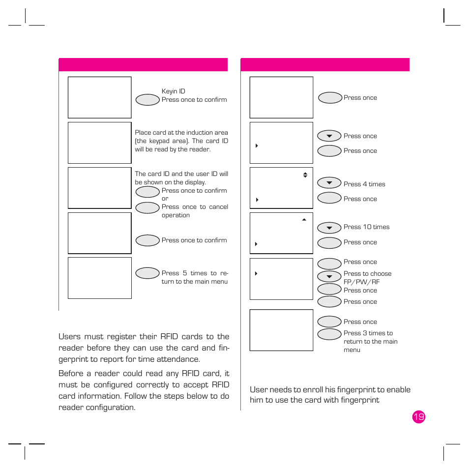 FingerTec Q2 User Manual | Page 20 / 49