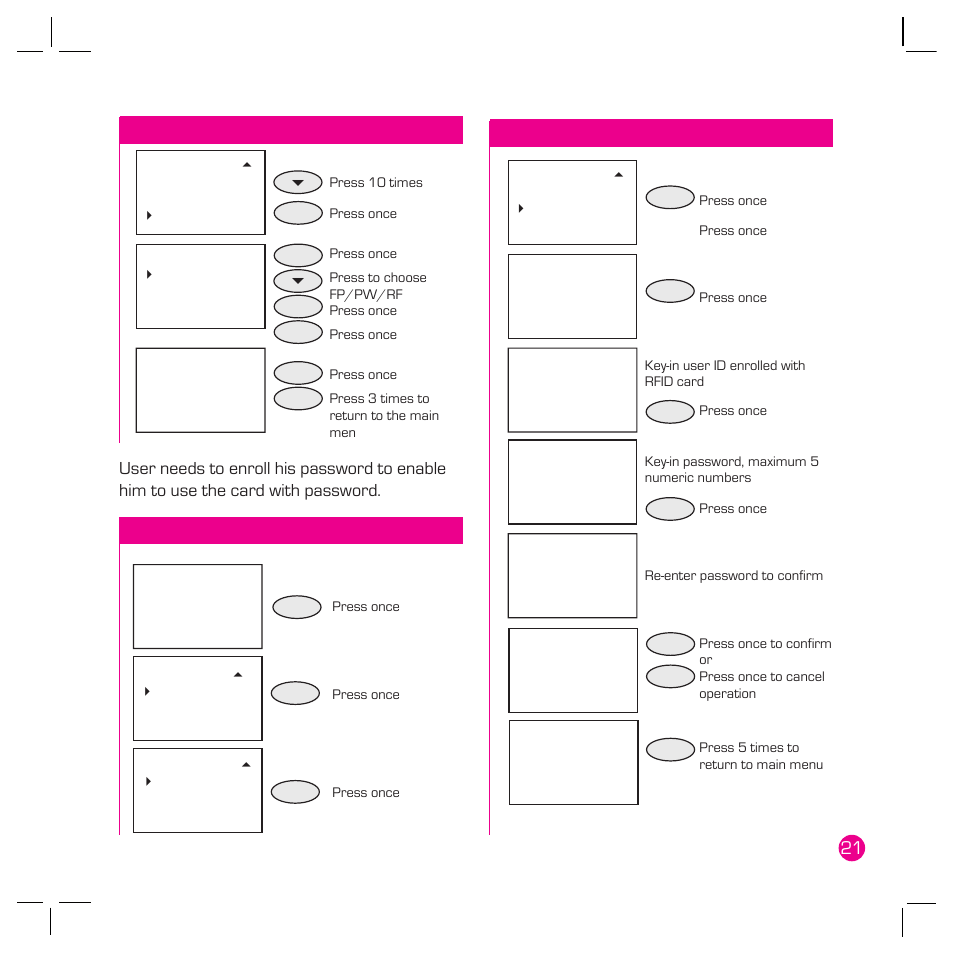 FingerTec Q2 User Manual | Page 22 / 49