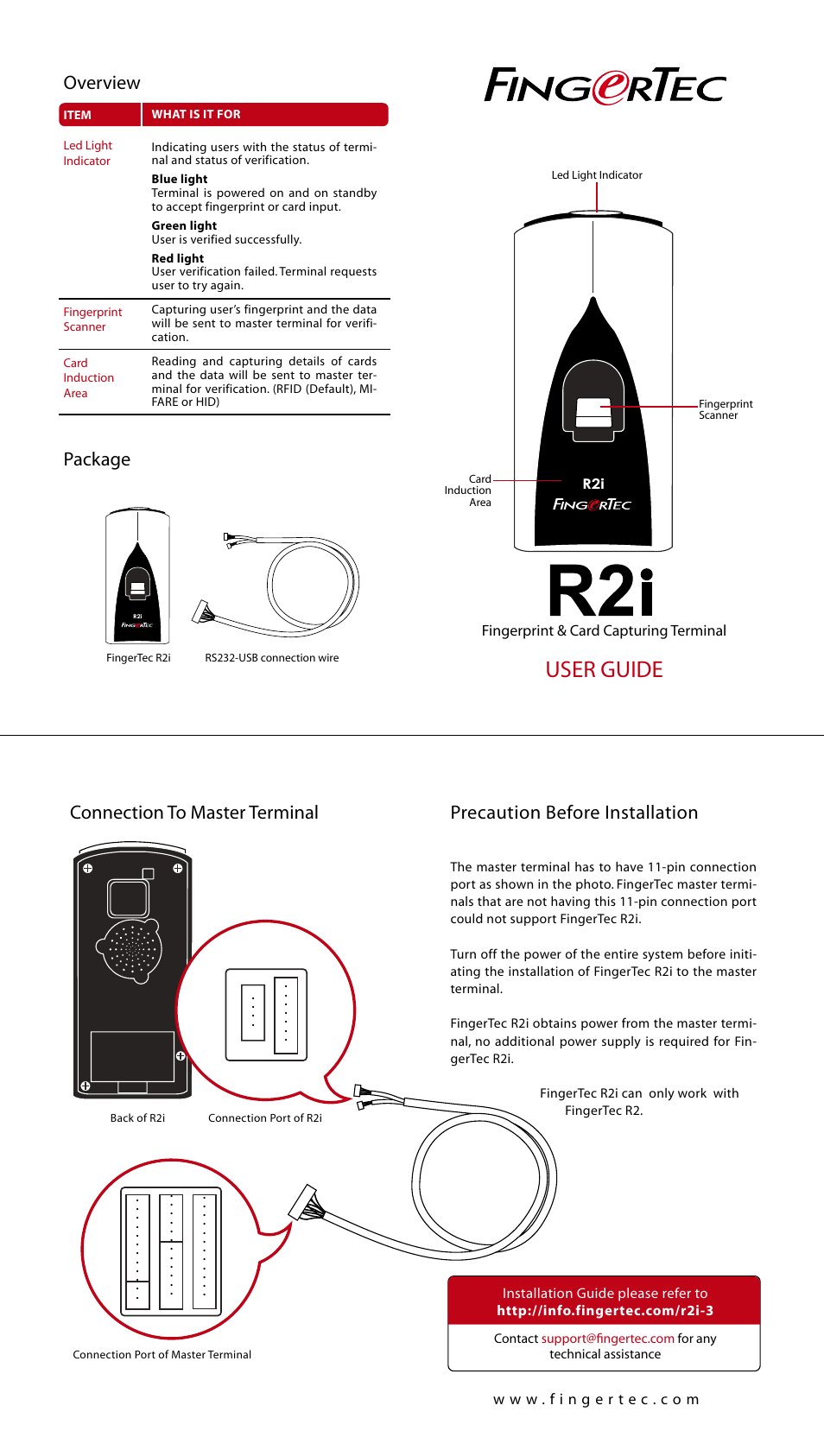 FingerTec R2i Manual User Manual | 1 page