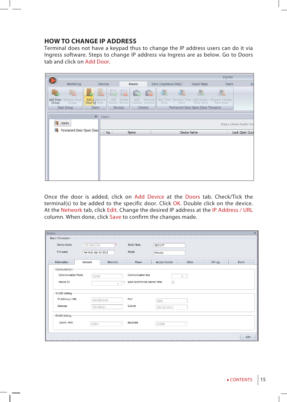 FingerTec H2i Manual User Manual | Page 15 / 24