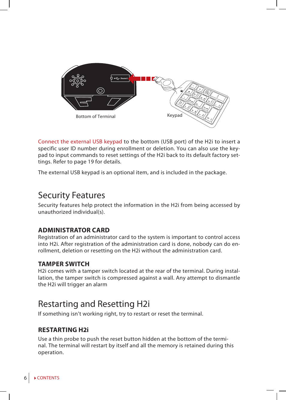 FingerTec H2i Manual User Manual | Page 6 / 24