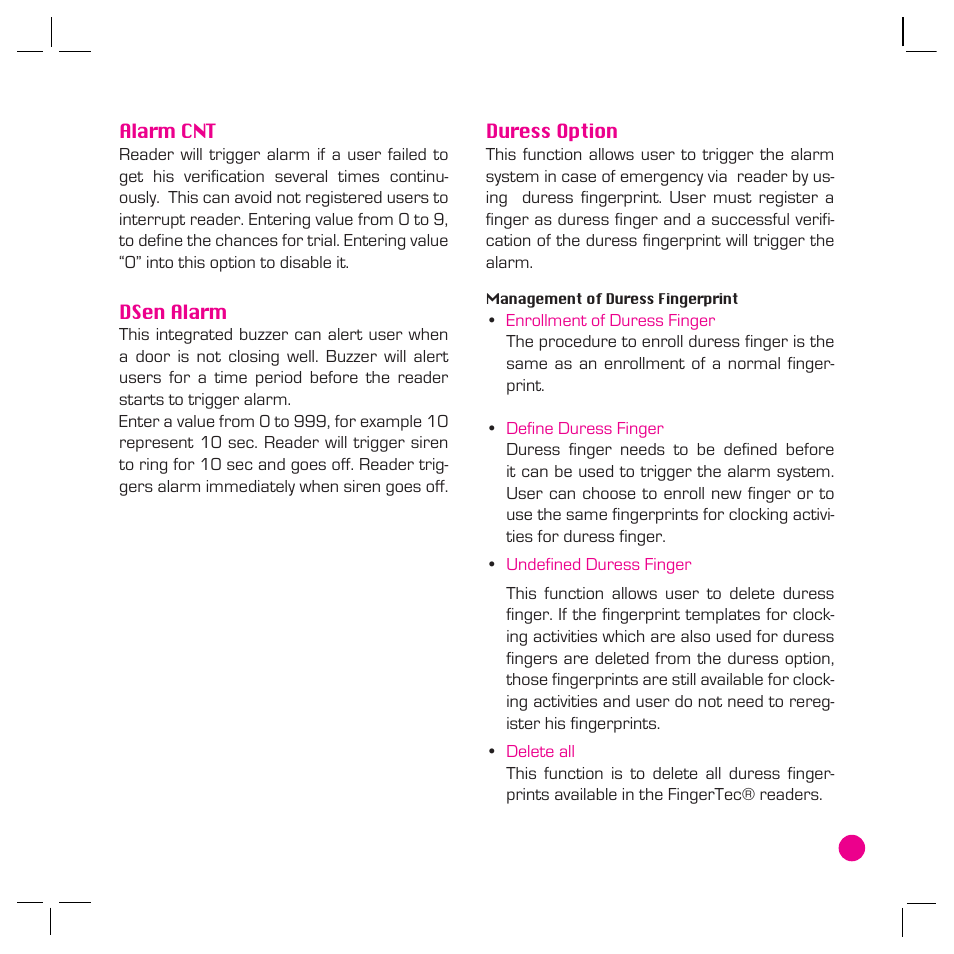 FingerTec AC800 Plus MC User Manual | Page 50 / 63