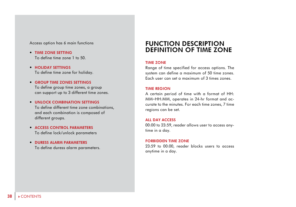 Function description definition of time zone | FingerTec i-Kiosk 100 Plus Manual User Manual | Page 38 / 97