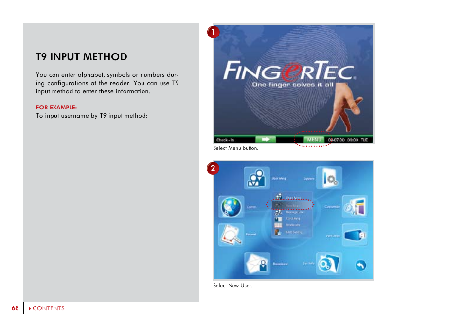 T9 input method | FingerTec i-Kiosk 100 Plus Manual User Manual | Page 68 / 97