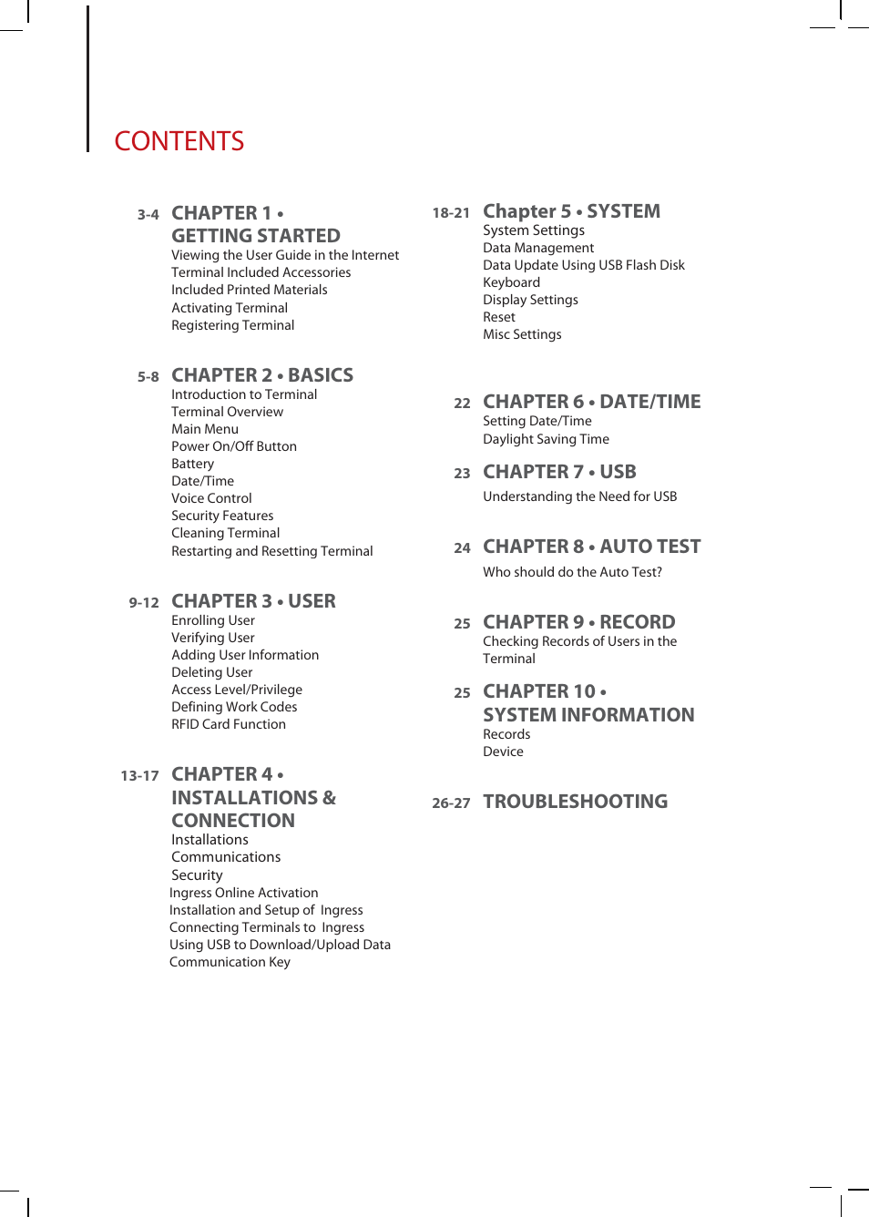 FingerTec Q2i Manual User Manual | Page 2 / 29