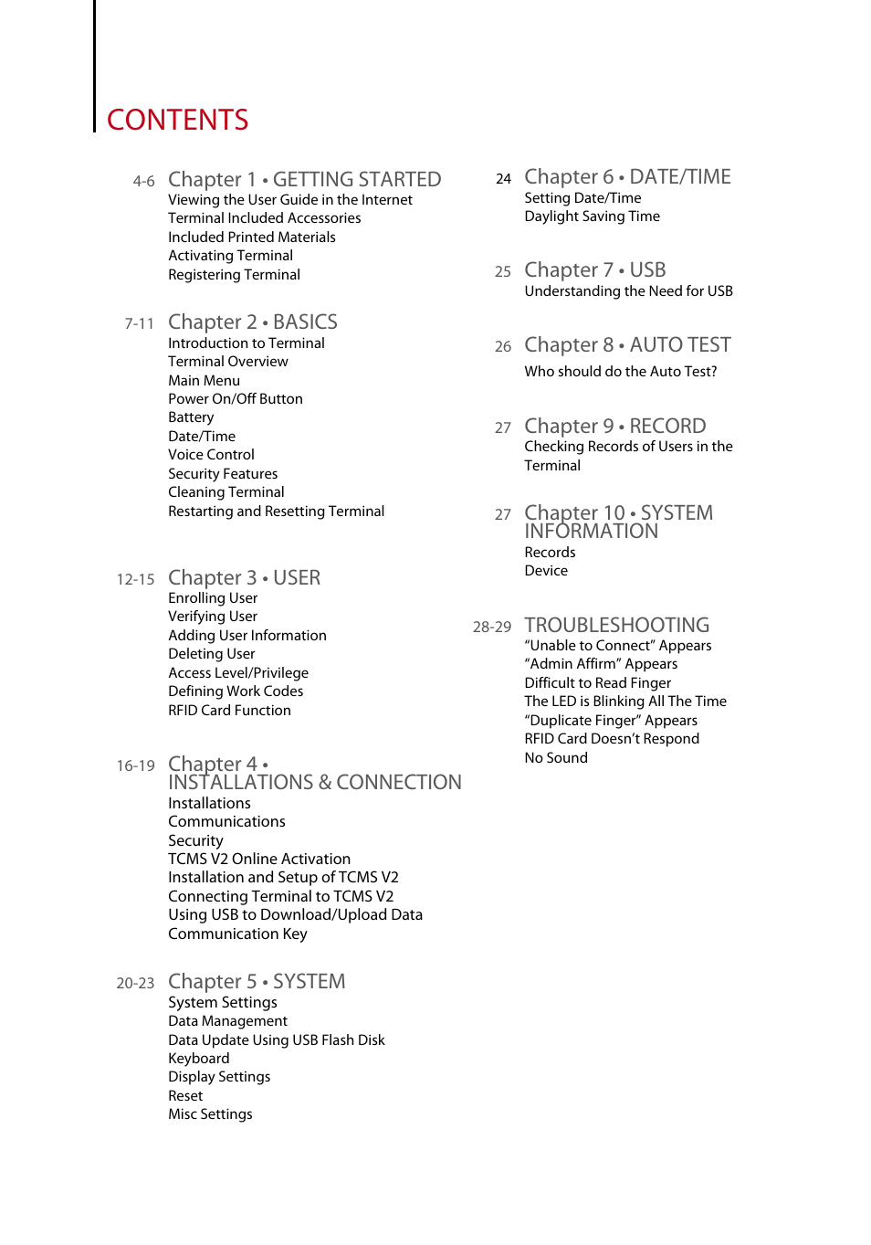 FingerTec TA200 Plus Manual User Manual | Page 2 / 29