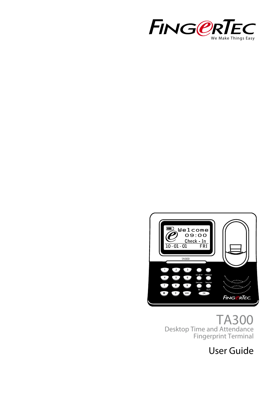 FingerTec TA300 User Manual | 14 pages