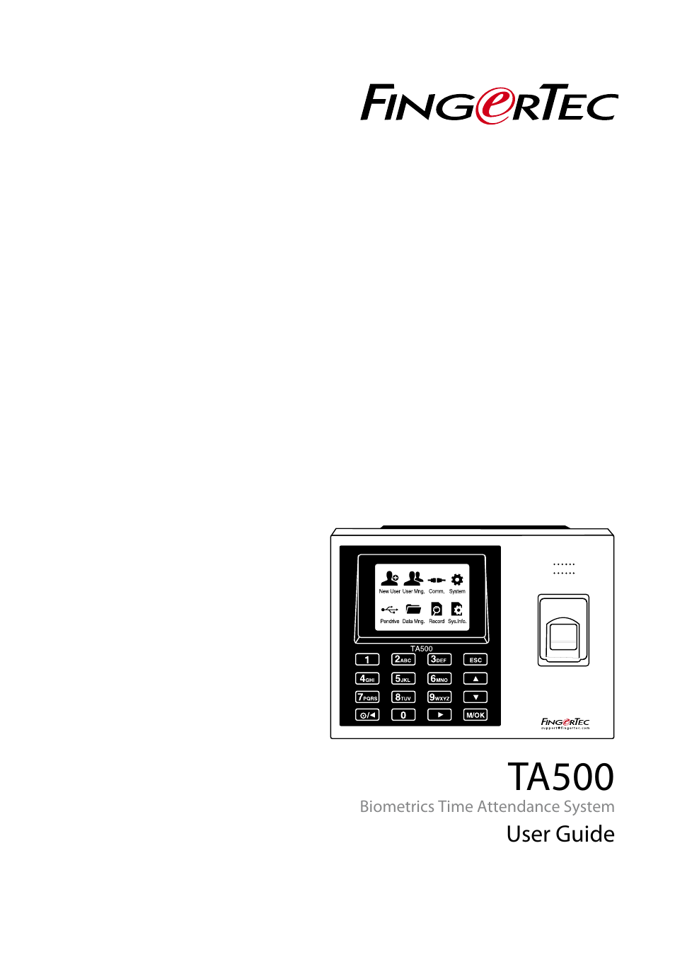 FingerTec TA500 Manual User Manual | 26 pages