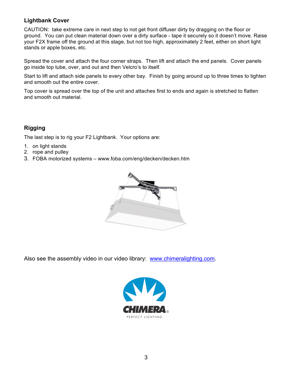 Chimera F2X User Manual | Page 4 / 6