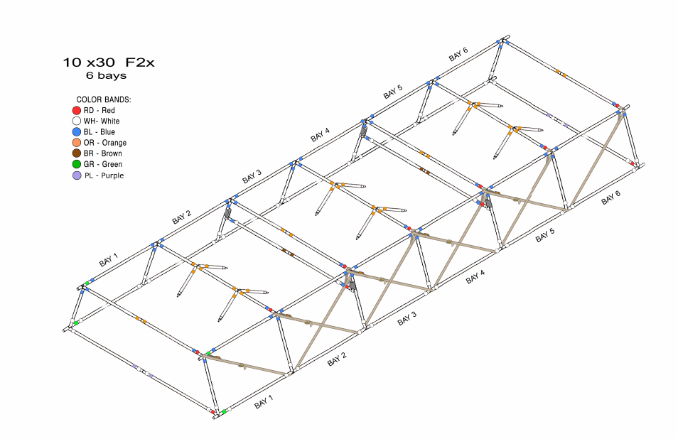 Drawing f2x 10x30 straps f | Chimera F2X User Manual | Page 6 / 6