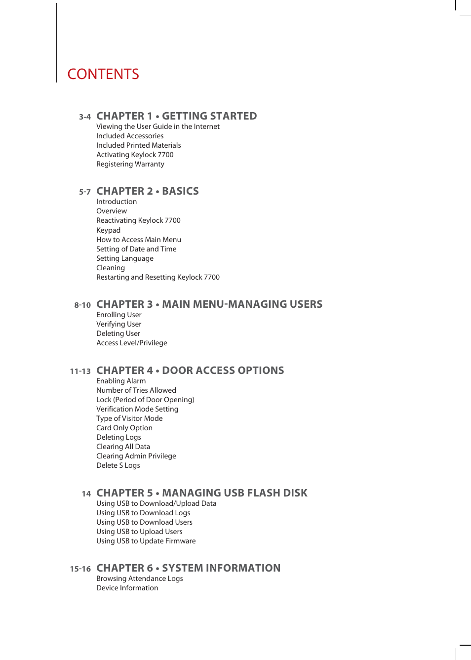 FingerTec Keylock 7700 User Manual | Page 2 / 18