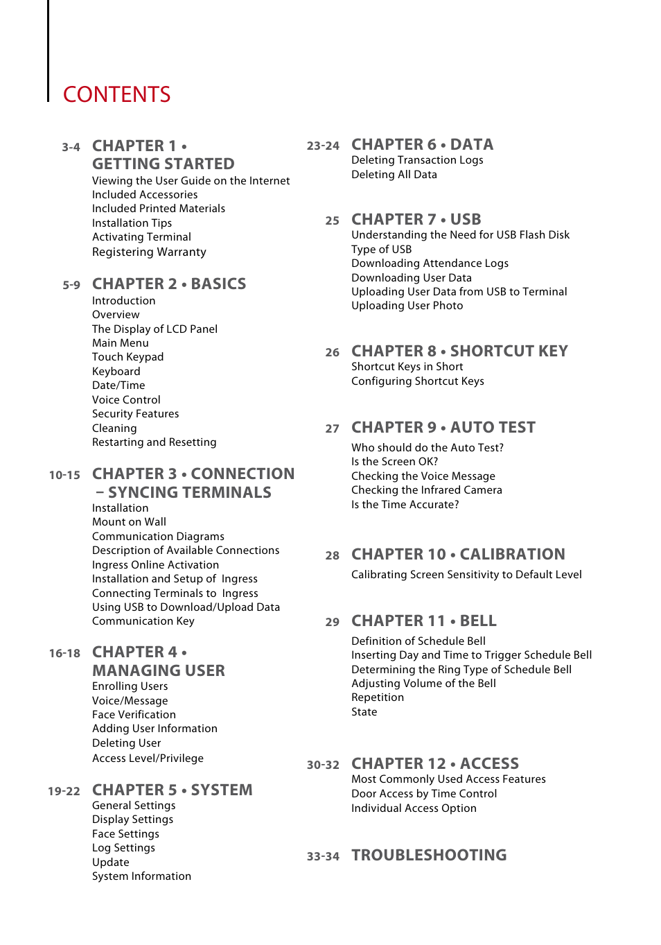 FingerTec Face ID 3 Manual User Manual | Page 2 / 35