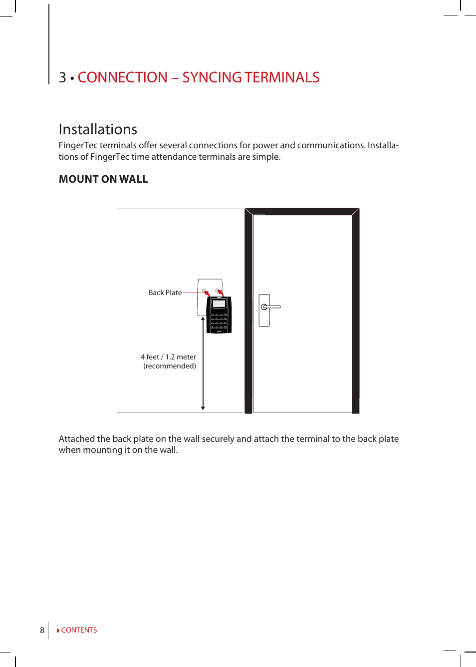 Chapter 3 • connection, Syncing terminals, Installations | Communications, Ingress online activation, Installation and setup of ingress, Connecting terminals to ingress, Using usb to download/upload data, Communication, 3 • connection – syncing terminals installations | FingerTec Kadex Manual User Manual | Page 8 / 31