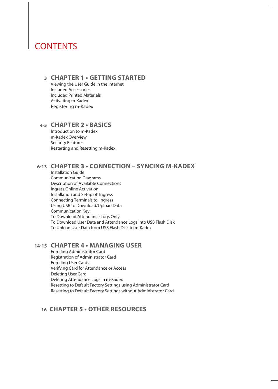 FingerTec m-Kadex Manual User Manual | Page 2 / 17