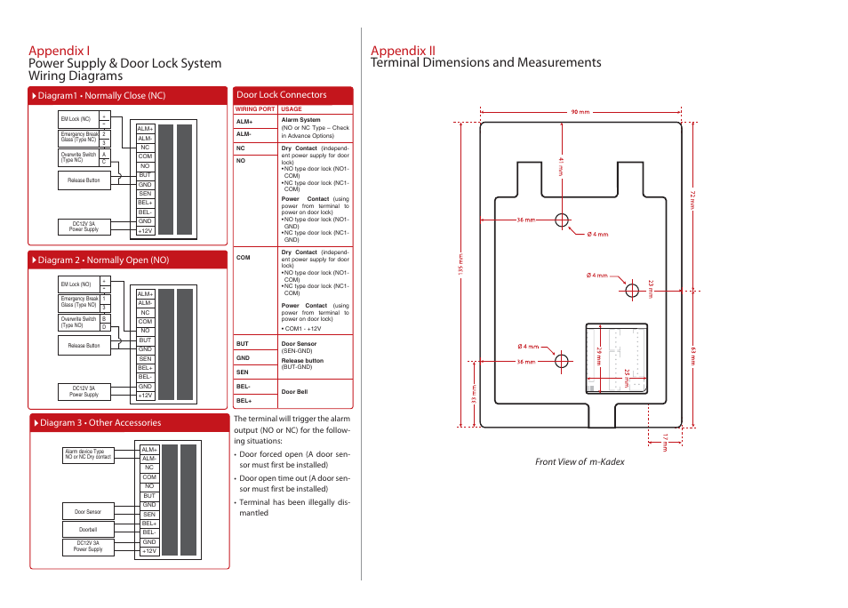FingerTec m-Kadex Installation Guide User Manual | Page 3 / 3