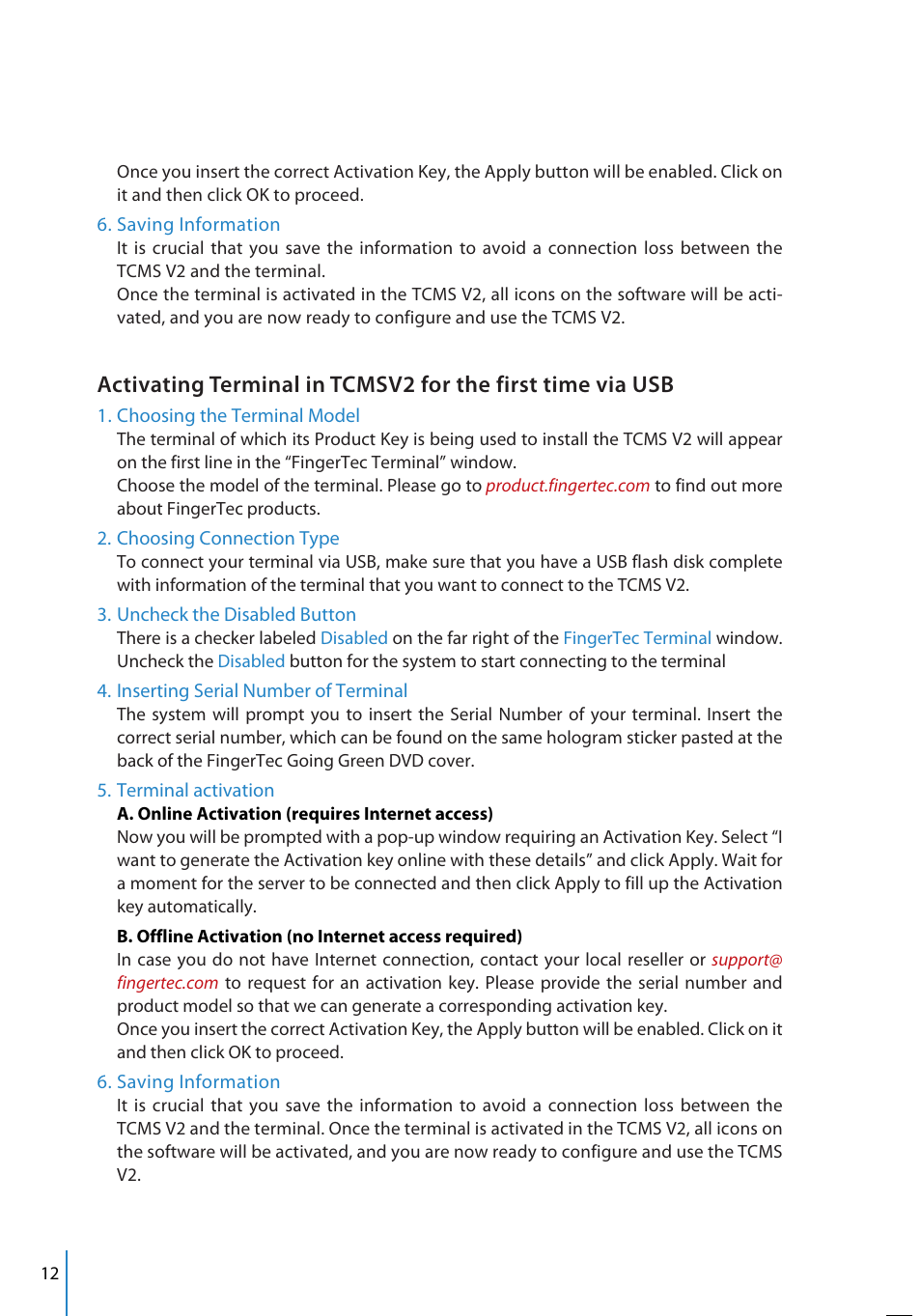FingerTec TCMS V2 User Manual | Page 12 / 97