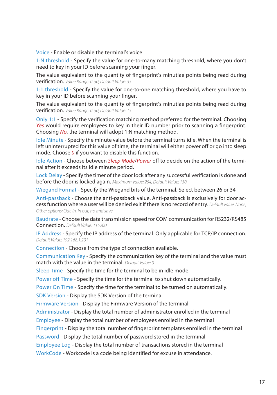 FingerTec TCMS V2 User Manual | Page 17 / 97