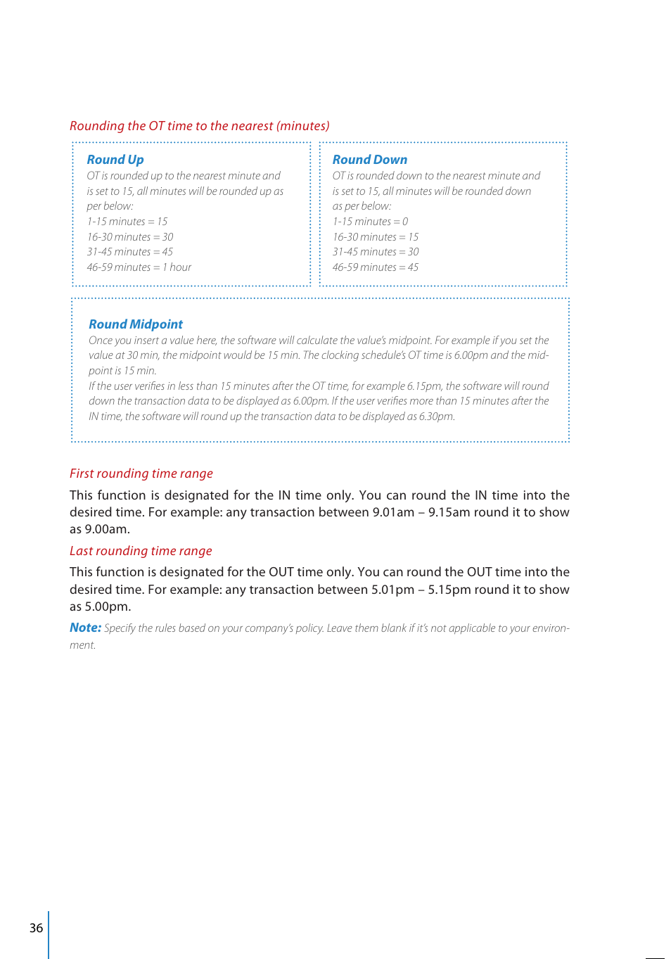 FingerTec TCMS V2 User Manual | Page 36 / 97