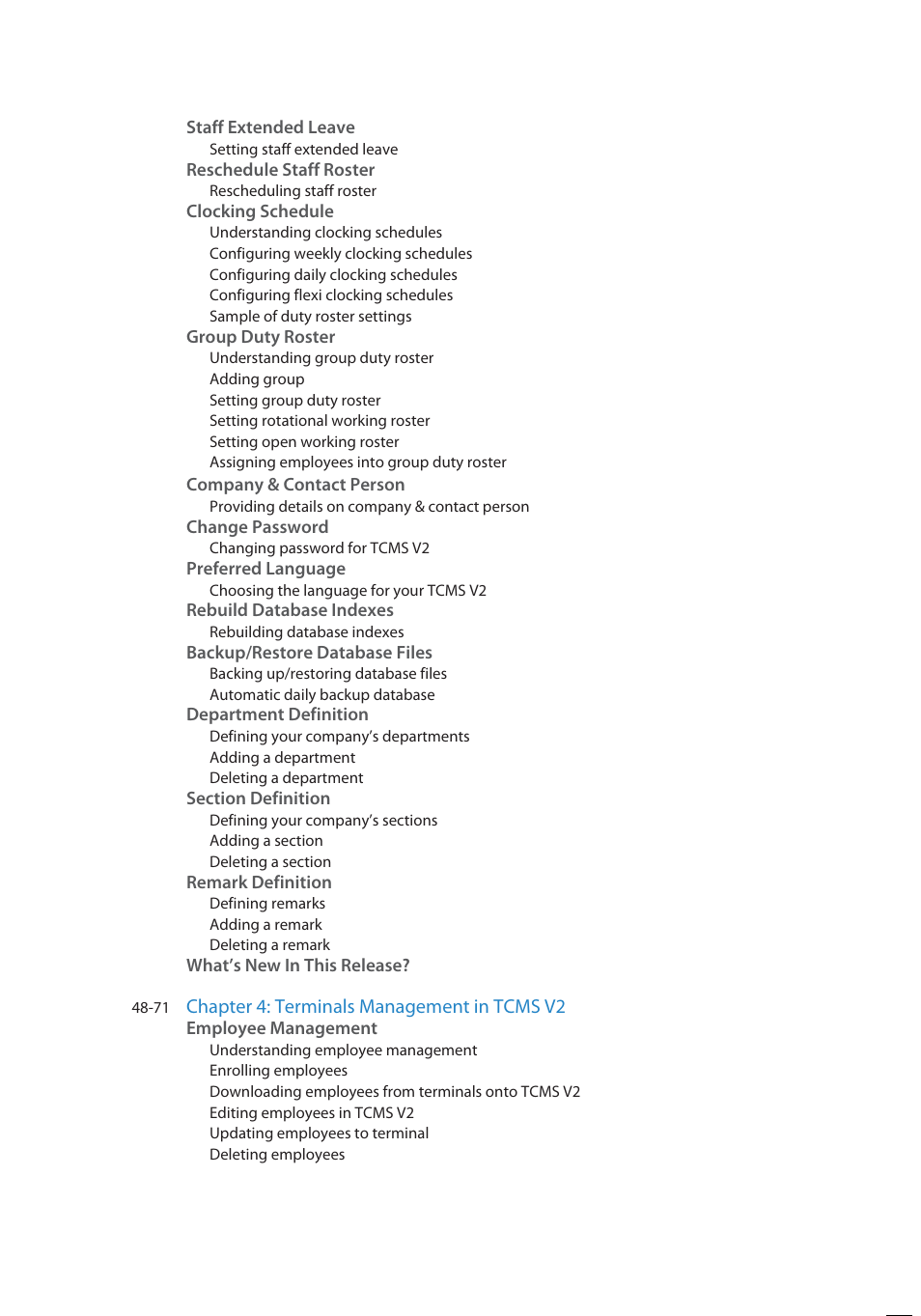 Chapter 4: terminals management in tcms v2 | FingerTec TCMS V2 User Manual | Page 4 / 97