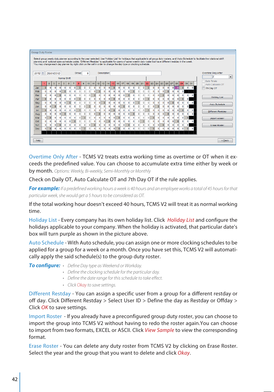FingerTec TCMS V2 User Manual | Page 42 / 97