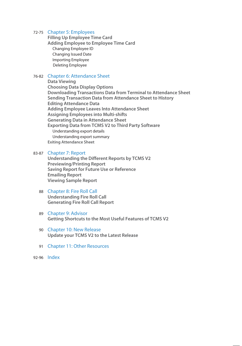 FingerTec TCMS V2 User Manual | Page 6 / 97