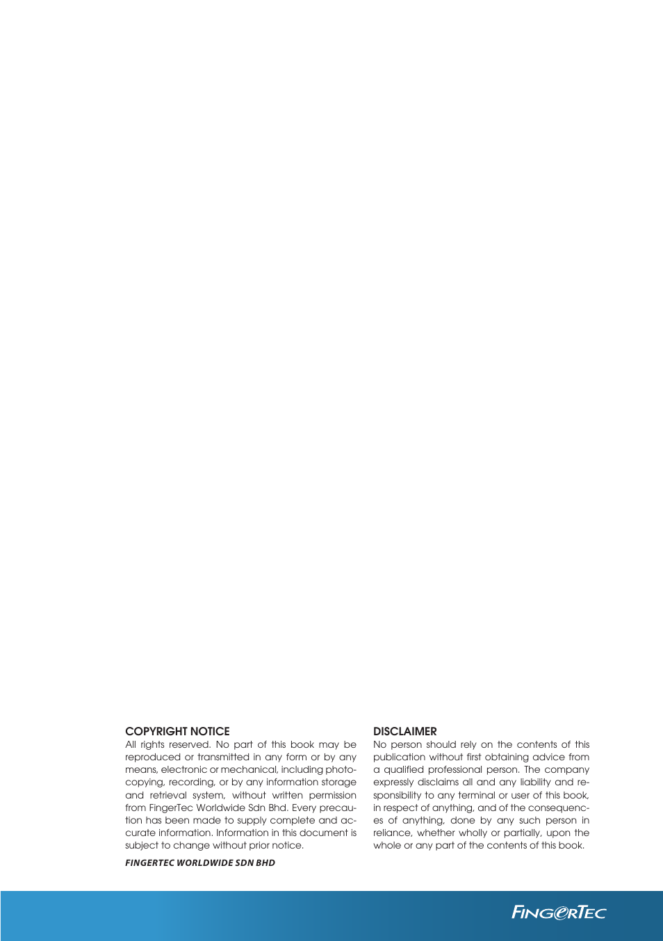 FingerTec TCMS V2 (Abridged Vesion) User Manual | Page 2 / 46
