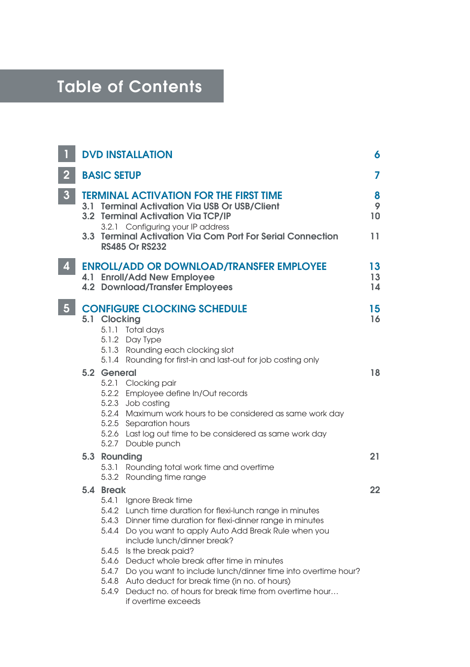 FingerTec TCMS V2 (Abridged Vesion) User Manual | Page 3 / 46