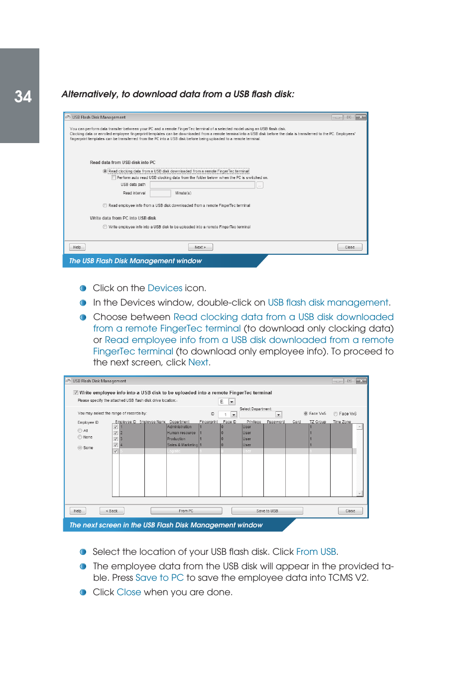 FingerTec TCMS V2 (Abridged Vesion) User Manual | Page 33 / 46