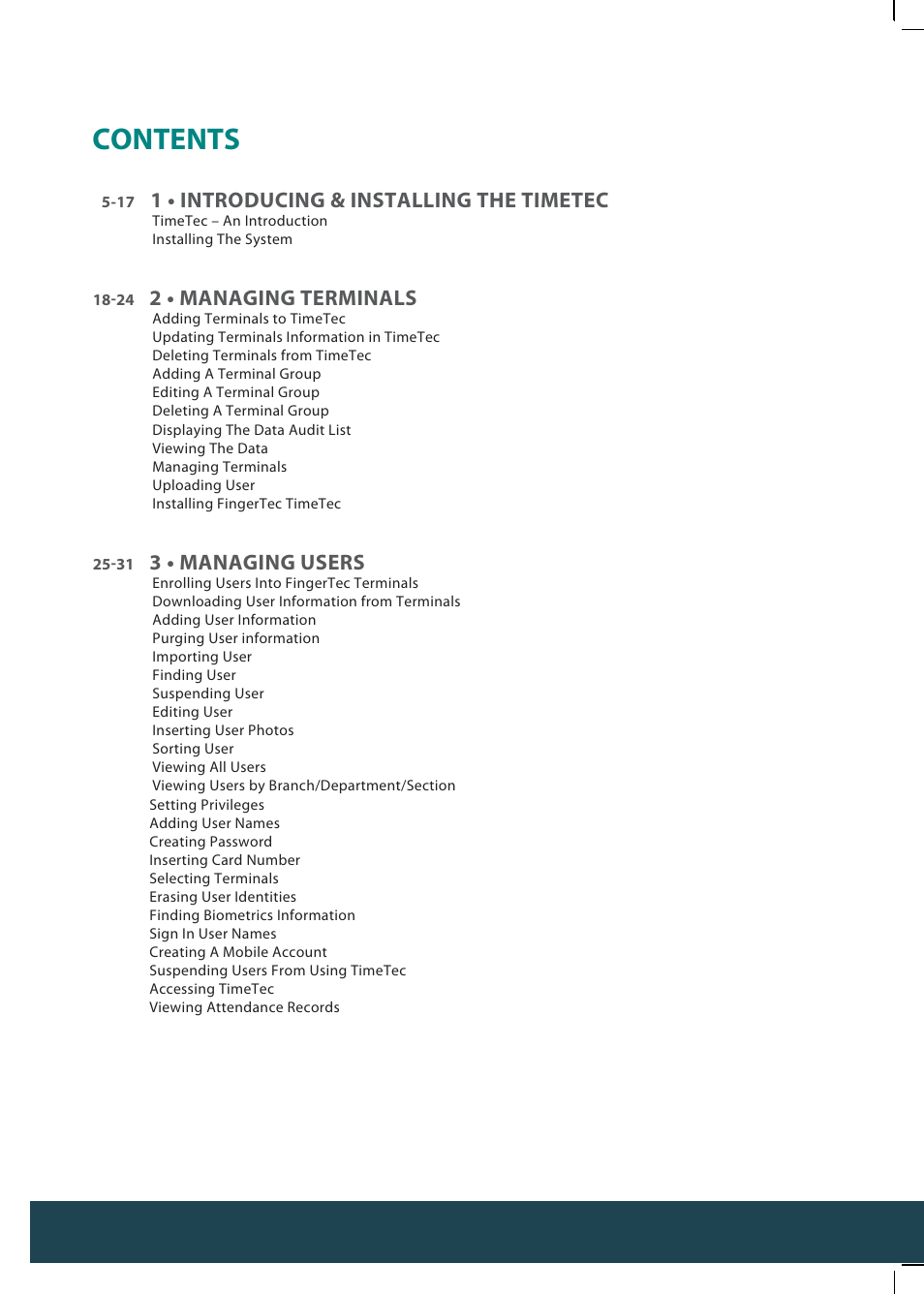 FingerTec TimeTec Web User Manual | Page 2 / 68
