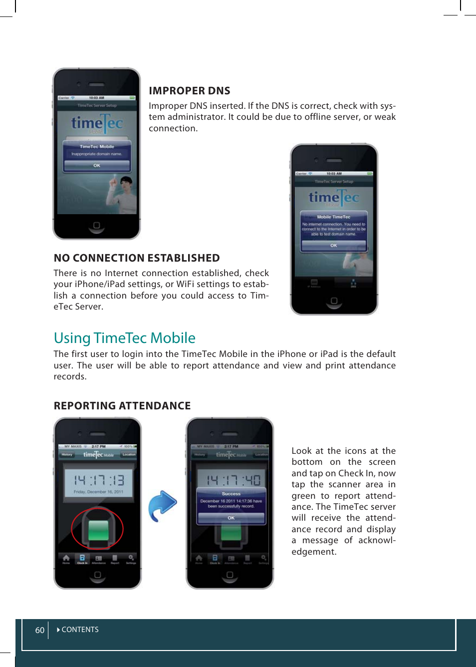 Using timetec mobile | FingerTec TimeTec Web User Manual | Page 60 / 68