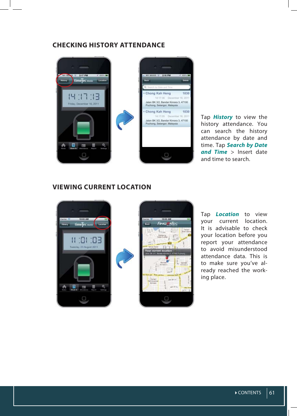 FingerTec TimeTec Web User Manual | Page 61 / 68