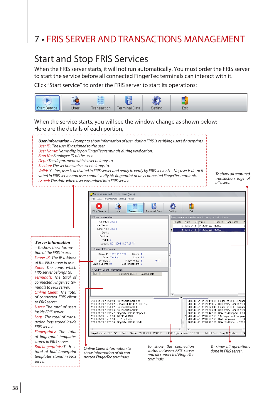 FingerTec FRIS II User Manual | Page 37 / 55