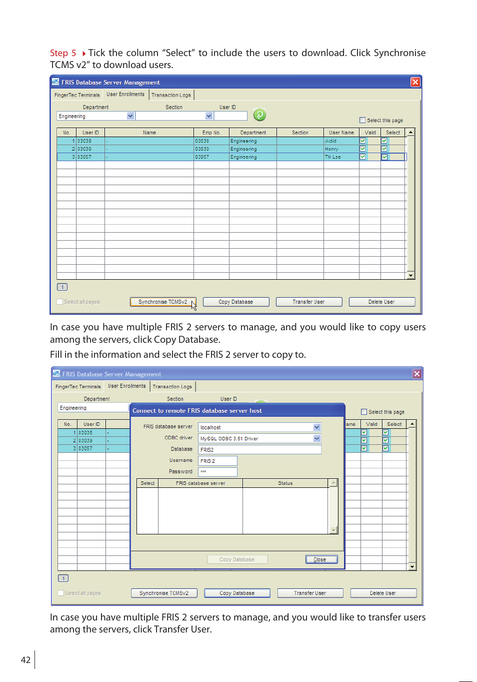 FingerTec FRIS II User Manual | Page 41 / 55