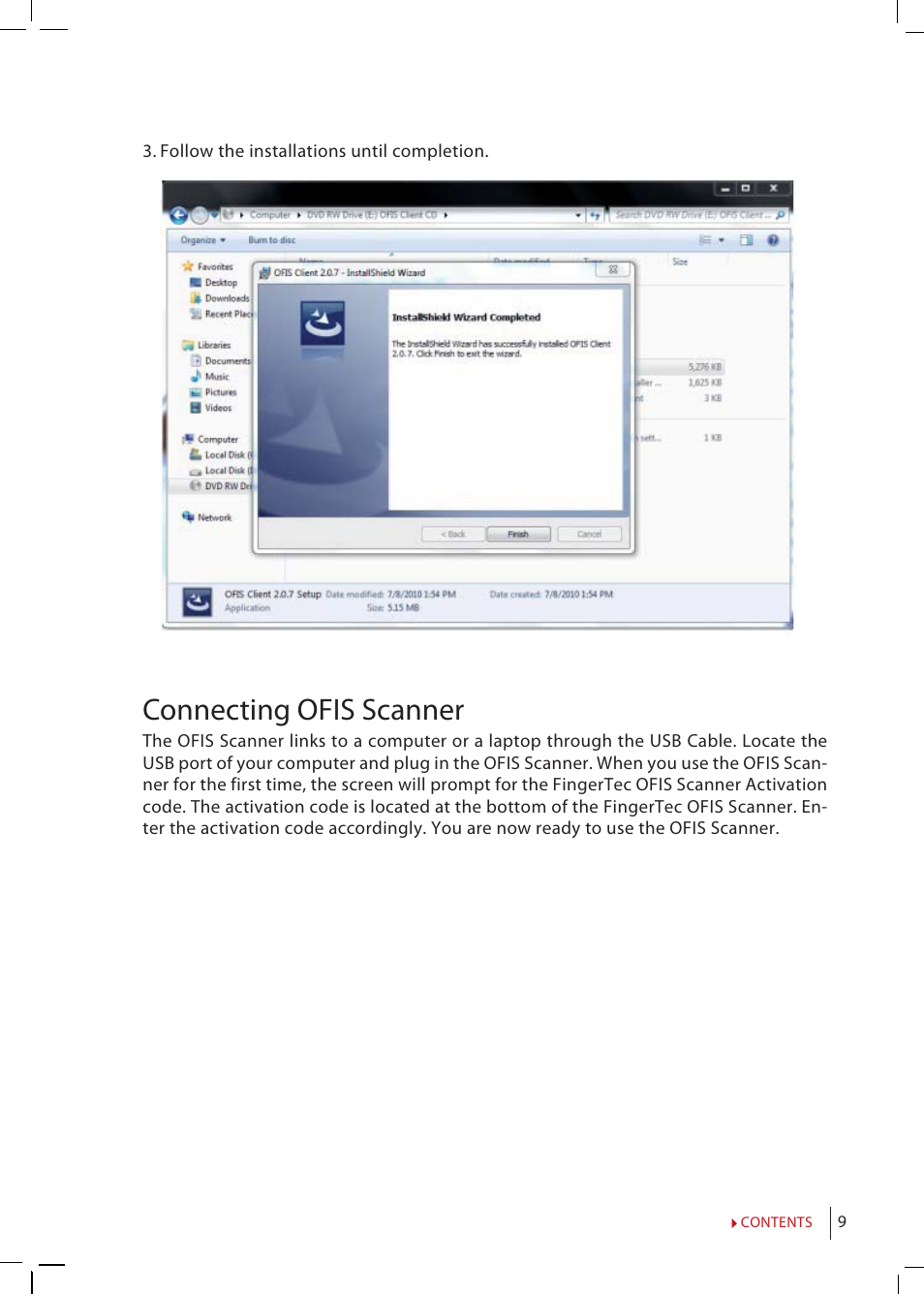 Connecting ofis scanner | FingerTec OFIS - SDK 1.0 User Manual User Manual | Page 9 / 12