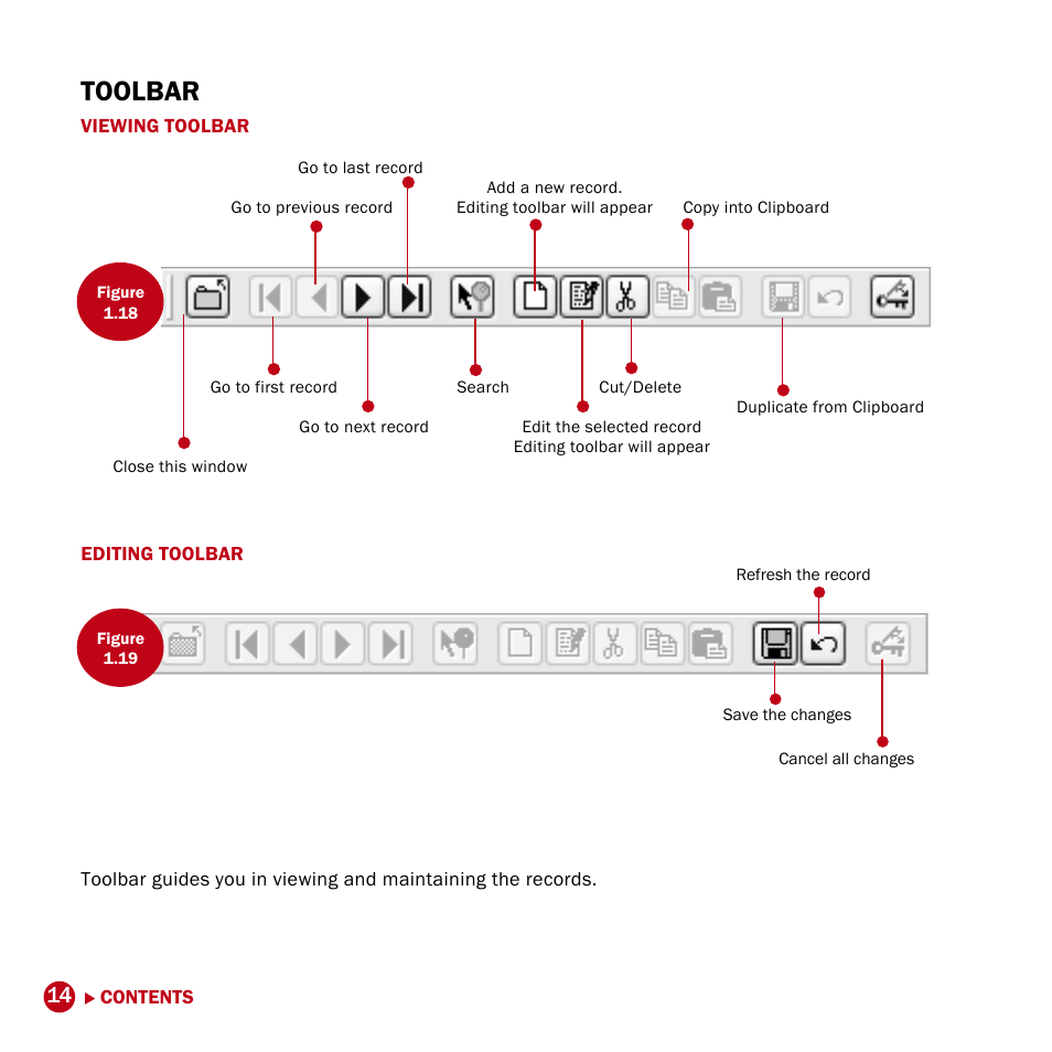 Toolbar | FingerTec DiGiPAY User Manual | Page 17 / 74