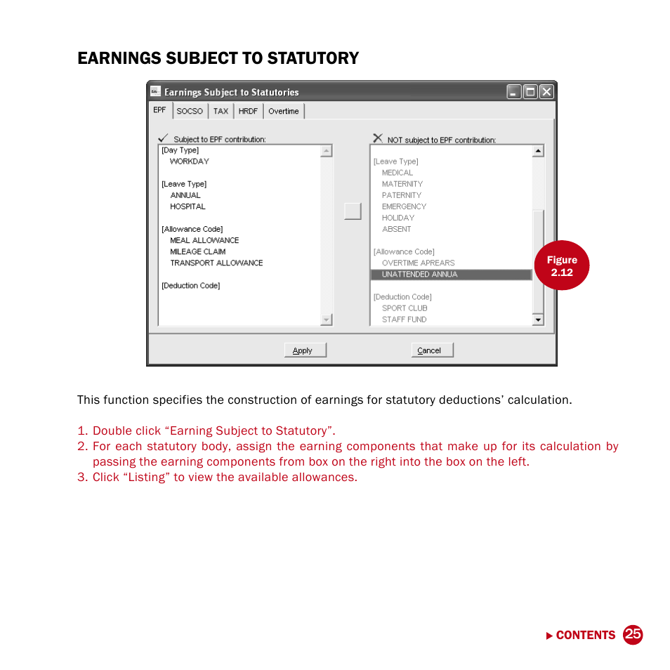 Earnings subject to statutory | FingerTec DiGiPAY User Manual | Page 28 / 74