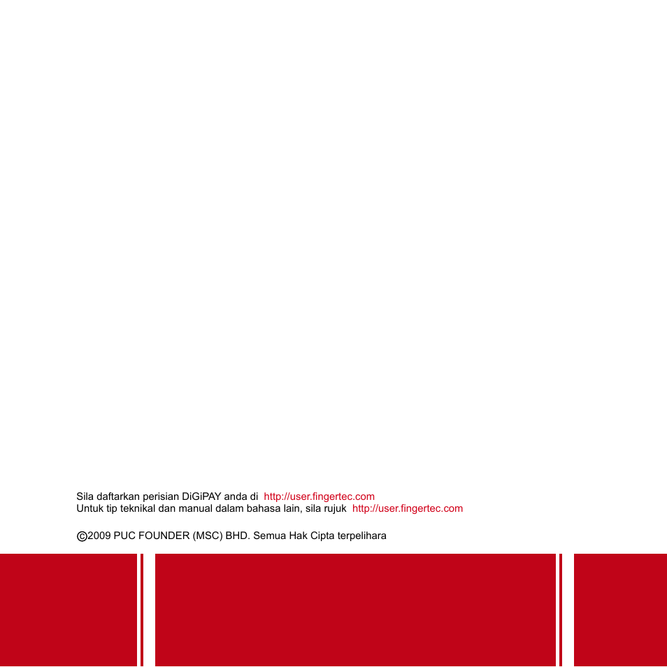 FingerTec DiGiPAY User Manual | Page 74 / 74
