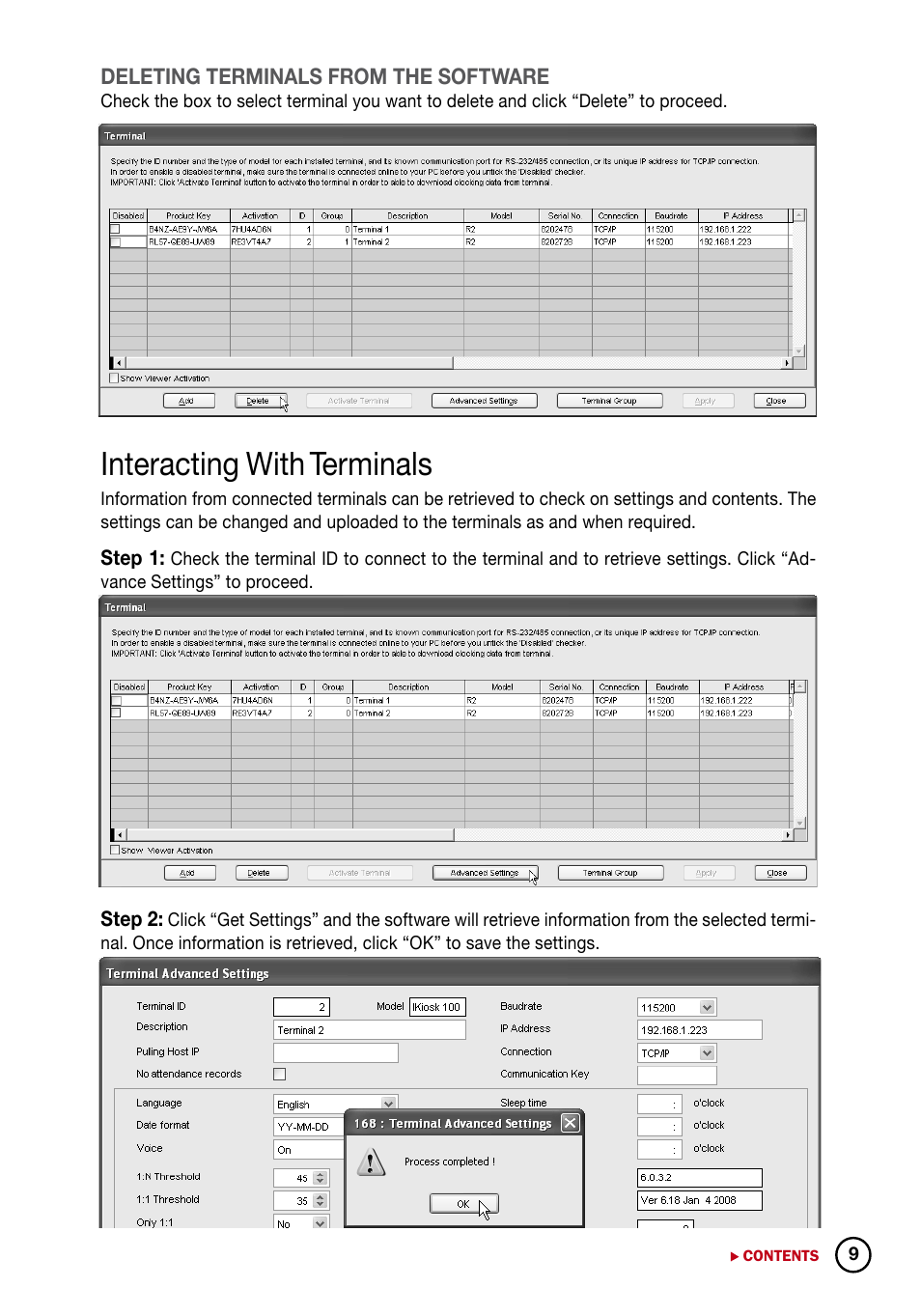Interacting with terminals | FingerTec DiGiTime (OEM) User Manual | Page 10 / 98