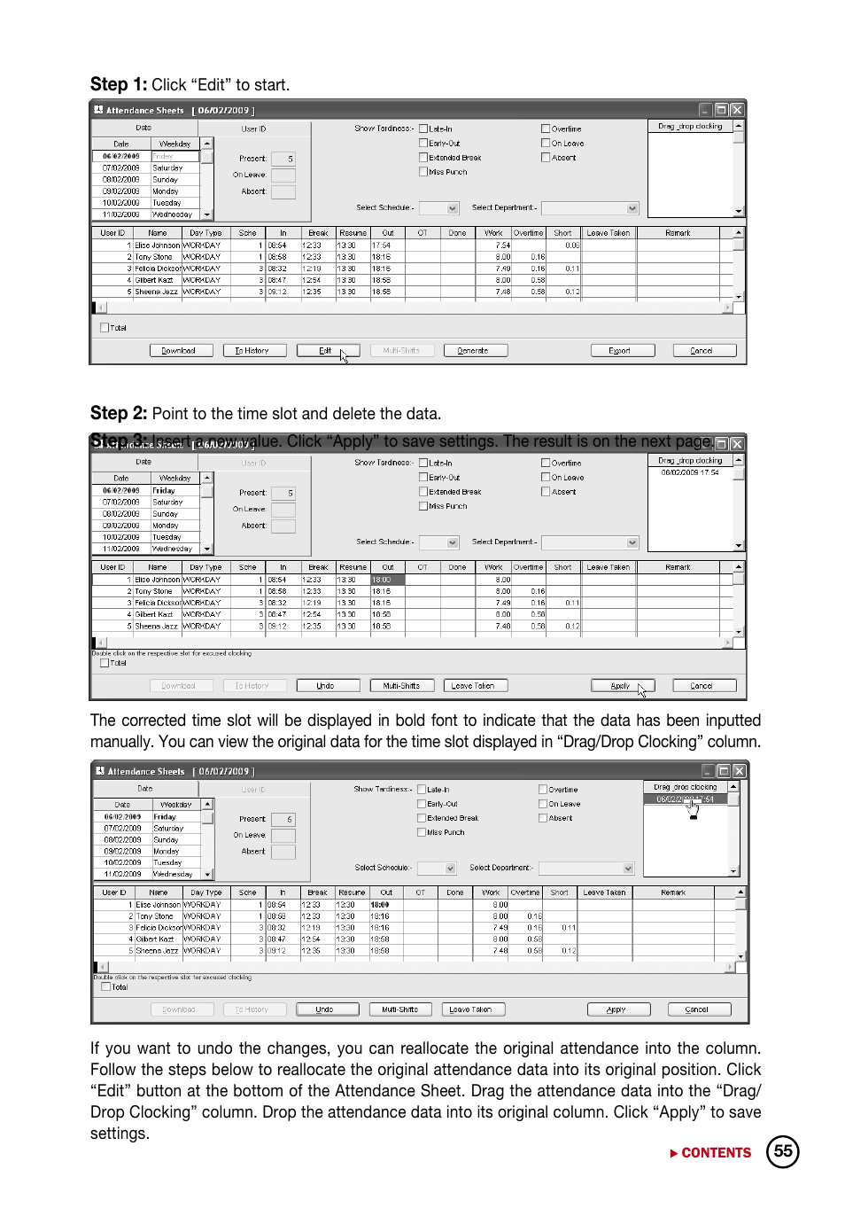 FingerTec DiGiTime (OEM) User Manual | Page 56 / 98