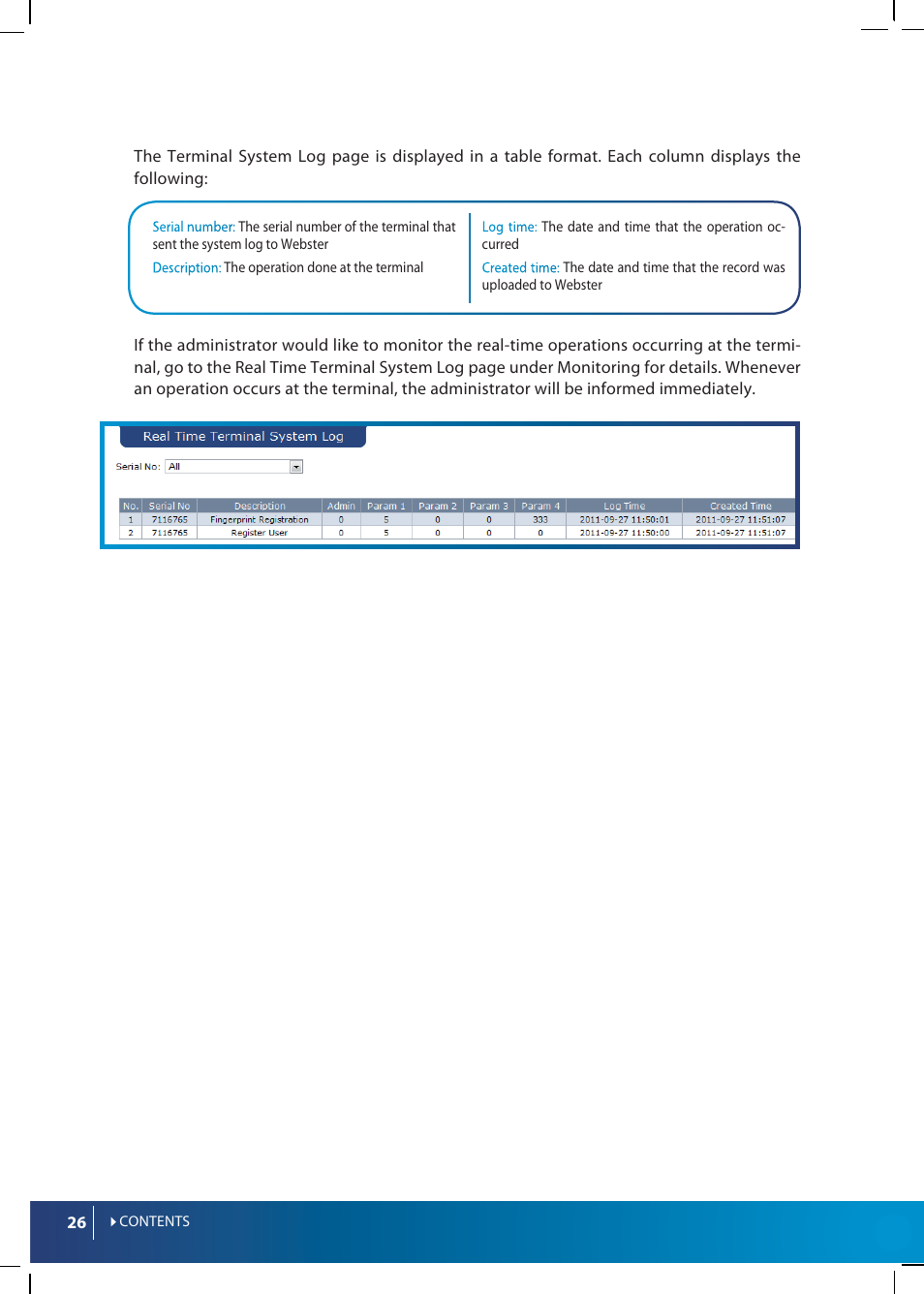FingerTec Webster User Manual | Page 26 / 35