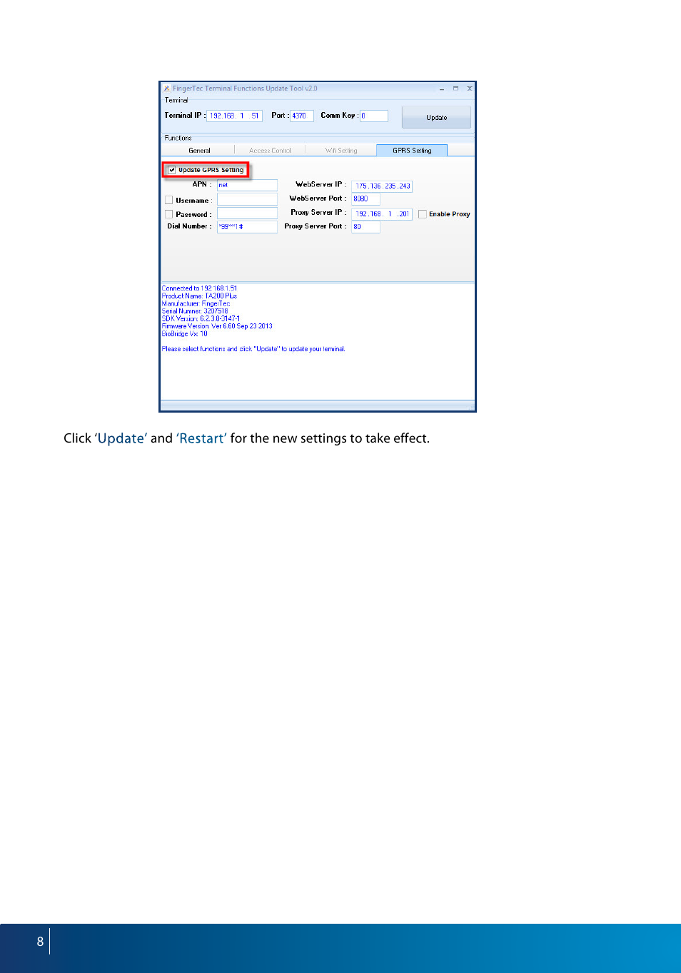 FingerTec Webserver User Manual | Page 8 / 26