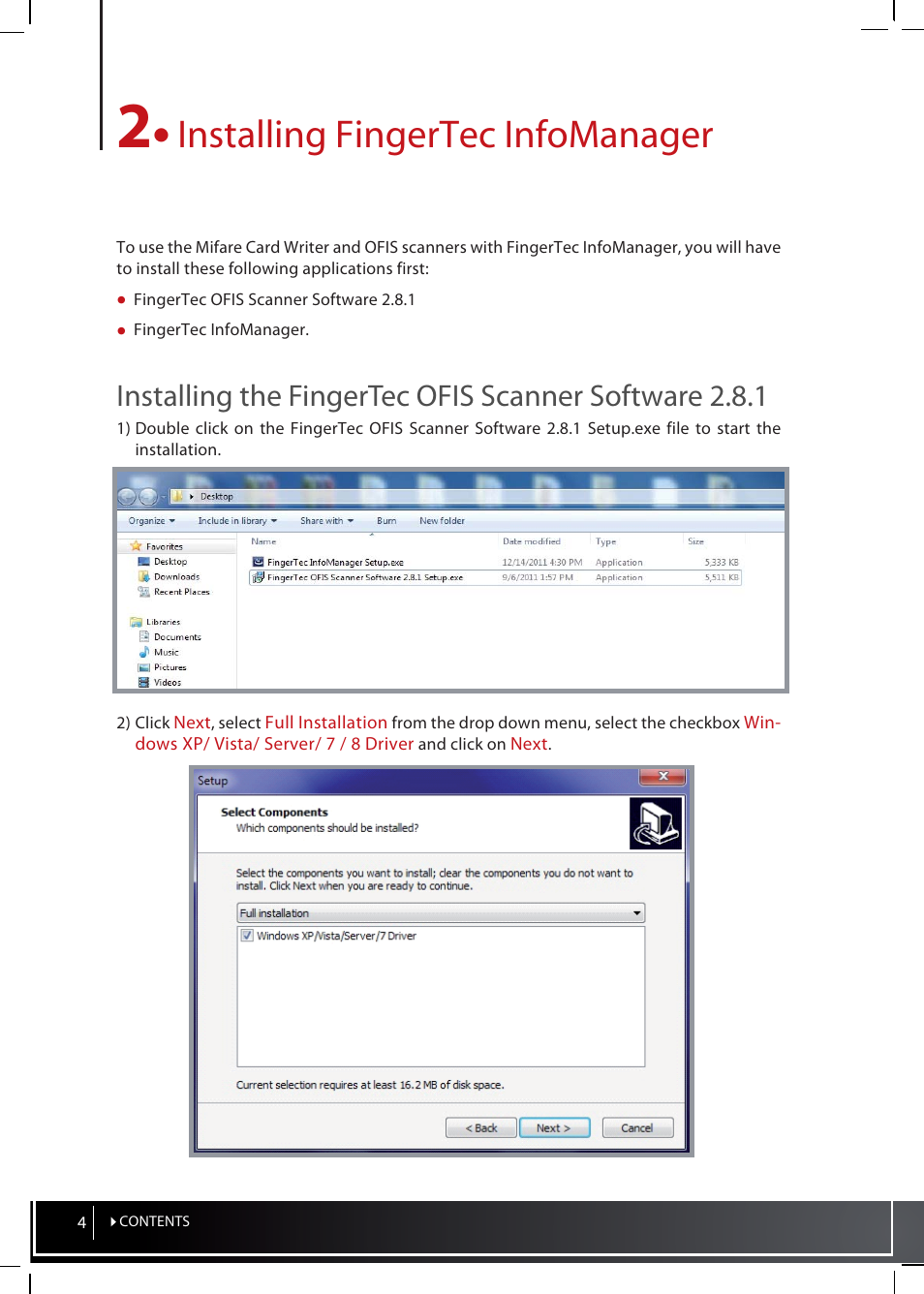 2 • installing fingertec infomanager, Installing fingertec infomanager | FingerTec InfoManager User Manual | Page 4 / 19