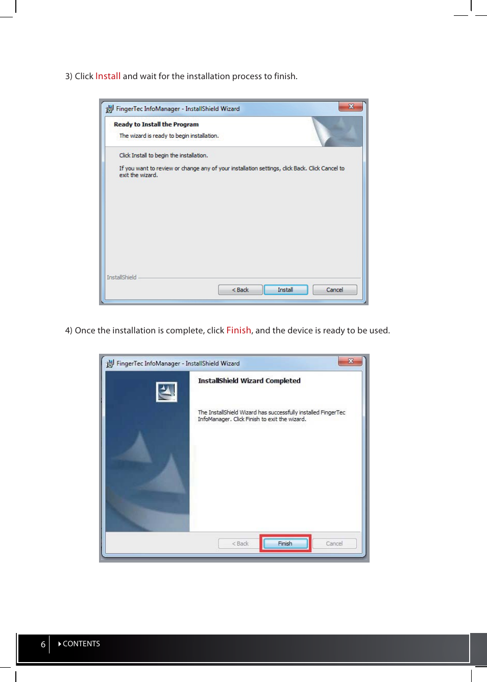 FingerTec InfoManager User Manual | Page 6 / 19