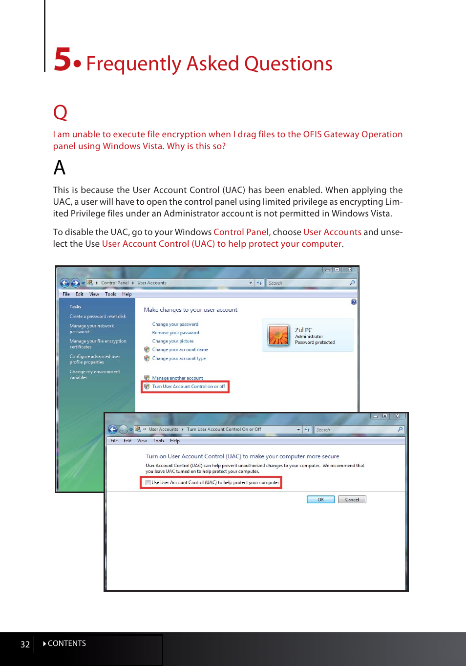 5 • frequently asked, Questions, Frequently asked questions q | FingerTec OFIS Gateway User Manual | Page 32 / 36