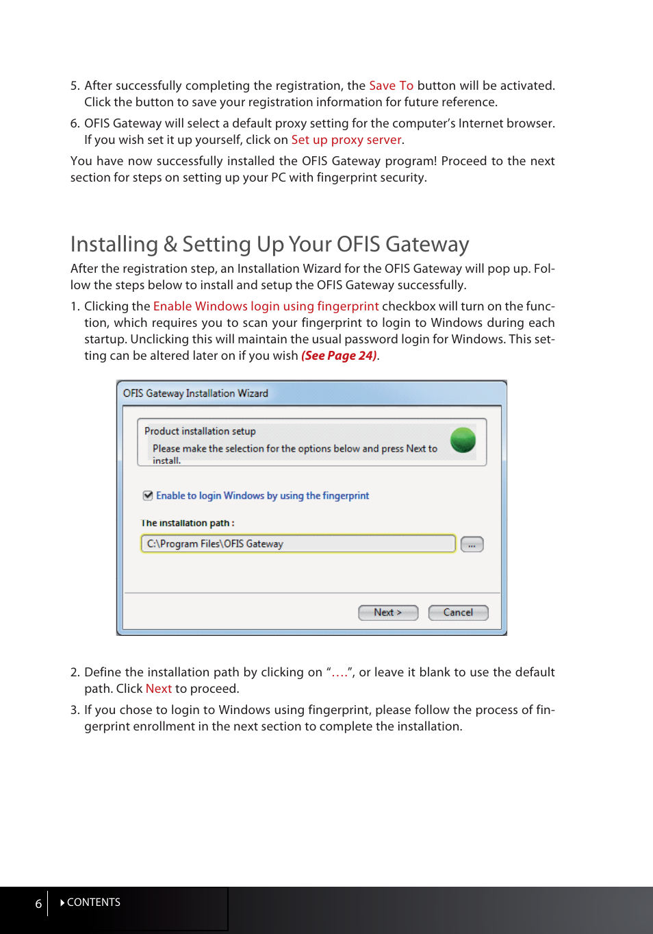 Installing & setting up your ofis gateway | FingerTec OFIS Gateway User Manual | Page 6 / 36