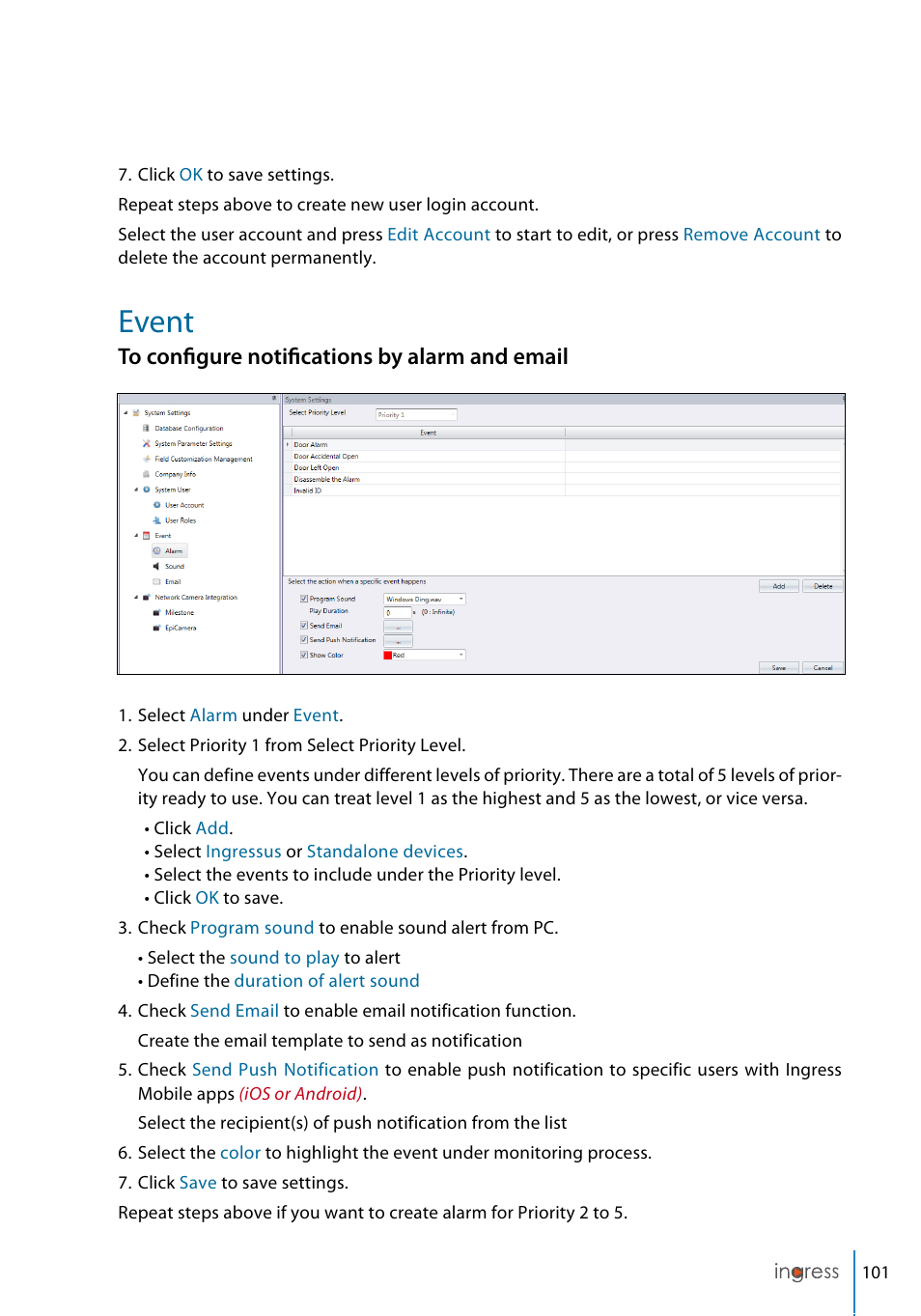 Event | FingerTec Ingress User Manual | Page 101 / 104