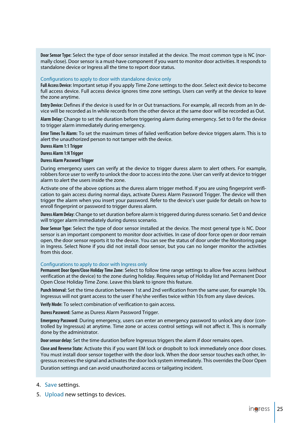 FingerTec Ingress User Manual | Page 25 / 104