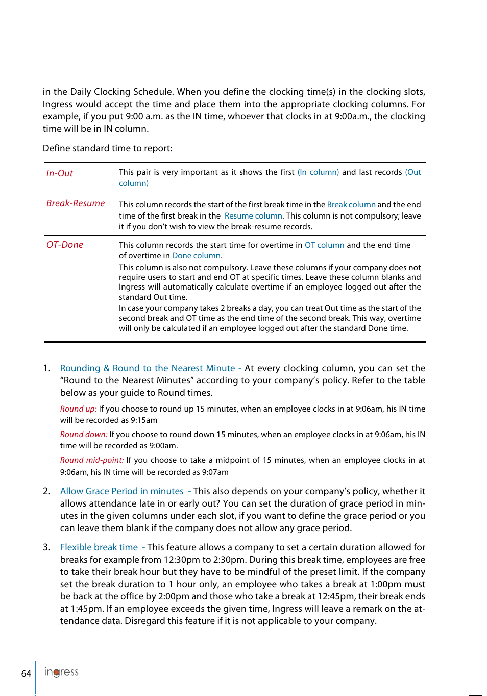FingerTec Ingress User Manual | Page 64 / 104