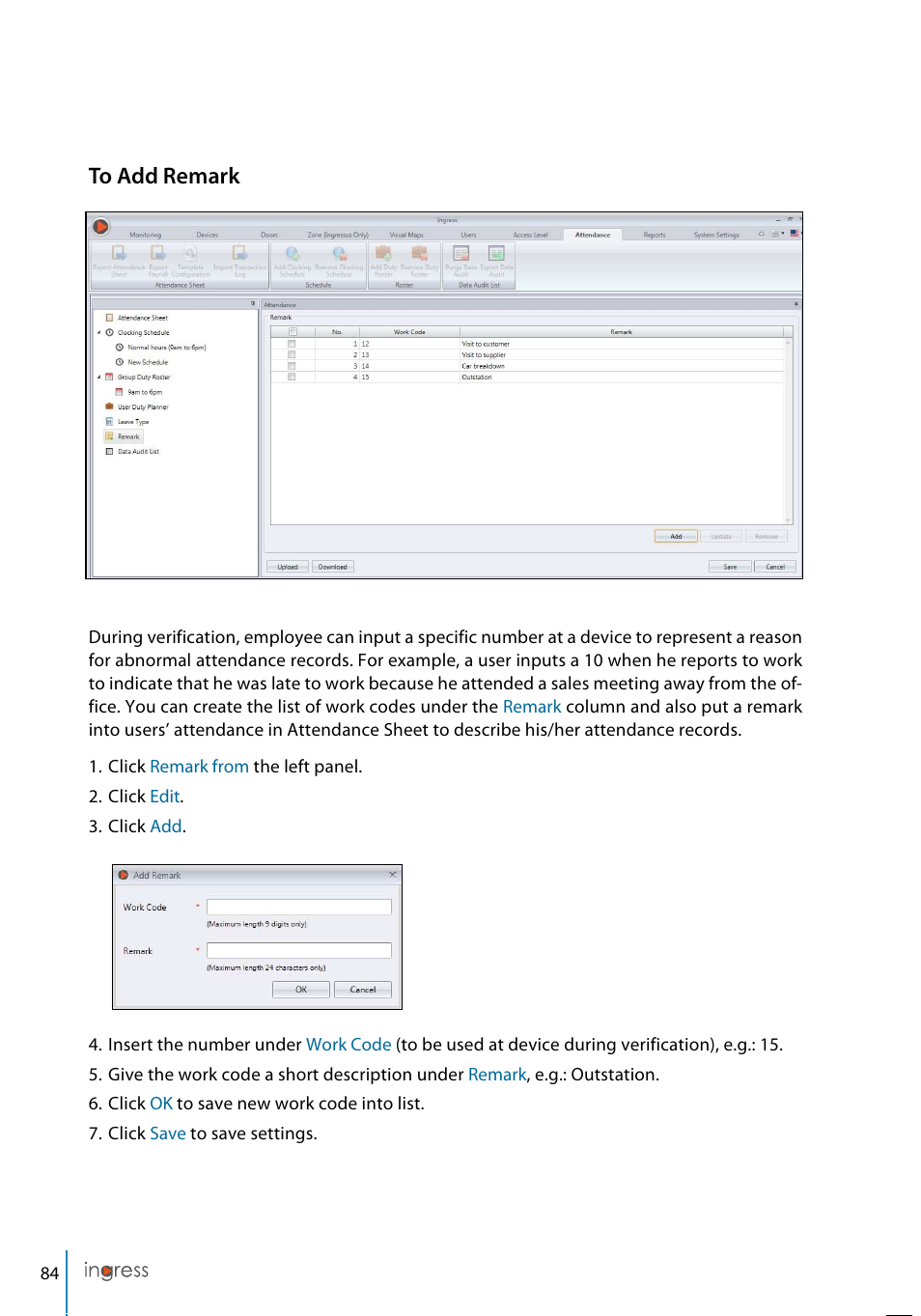 FingerTec Ingress User Manual | Page 84 / 104